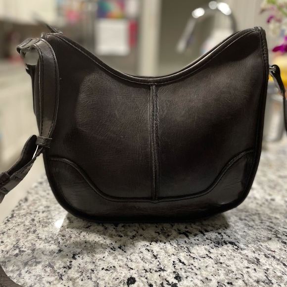 Frye Cara Saddle Crossbody SMOKE - Picture 4 of 10